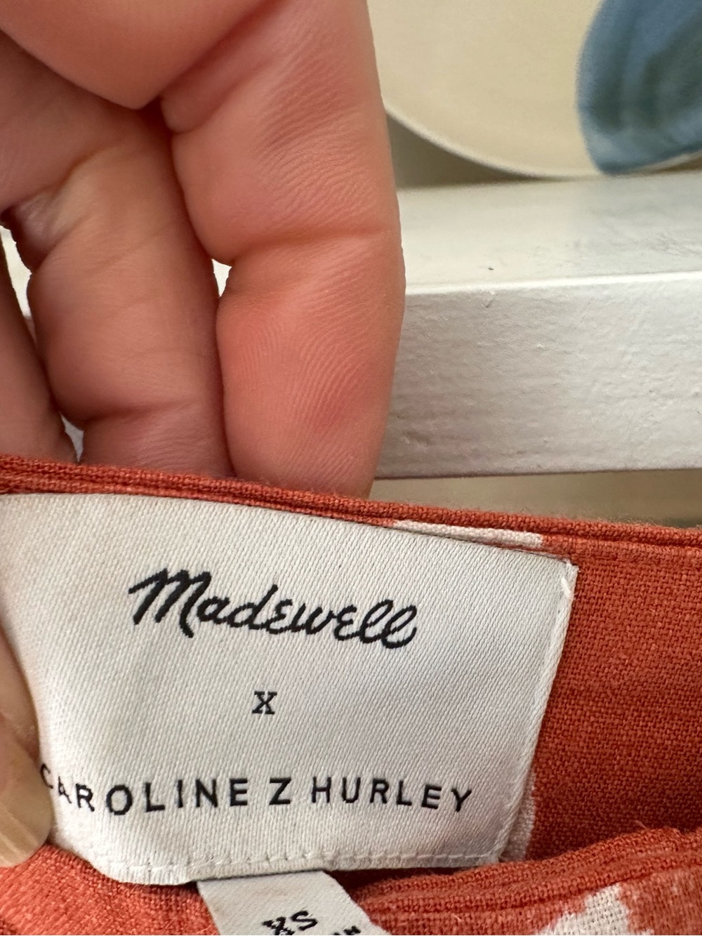 Madewell x Caroline Z Hurley maxi dress Xs linen blend - Picture 4 of 5